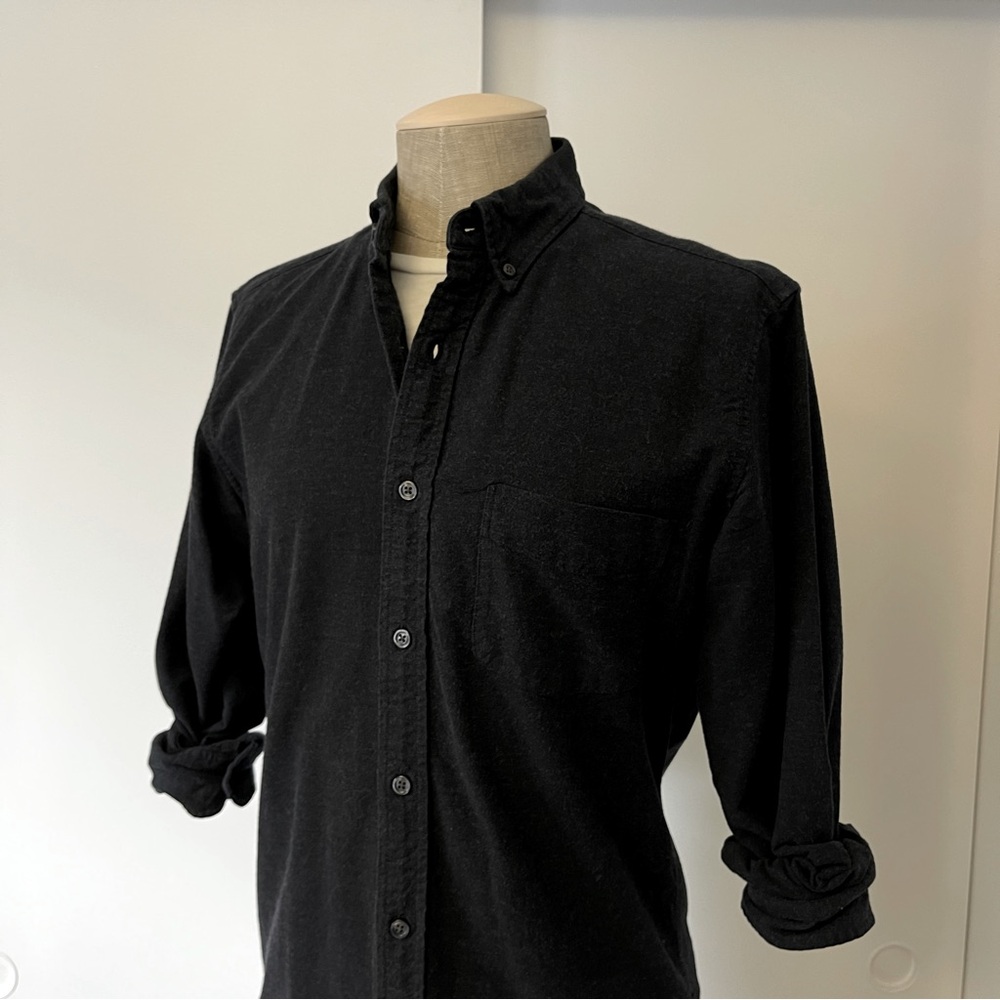 J.Crew Men’s Slim Fit Charcoal Oxford Button Down Shirt Medium 100% Cotton